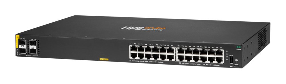 HPE Aruba CX 6100 24G PoE 4SFP+ (370 W)